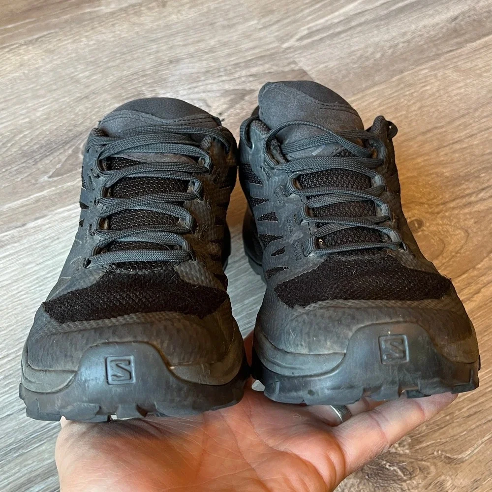 Salomon Outline‎ GTX Waterproof Low Hiking Shoes Black Mens 8.5 UK 8 EU 42